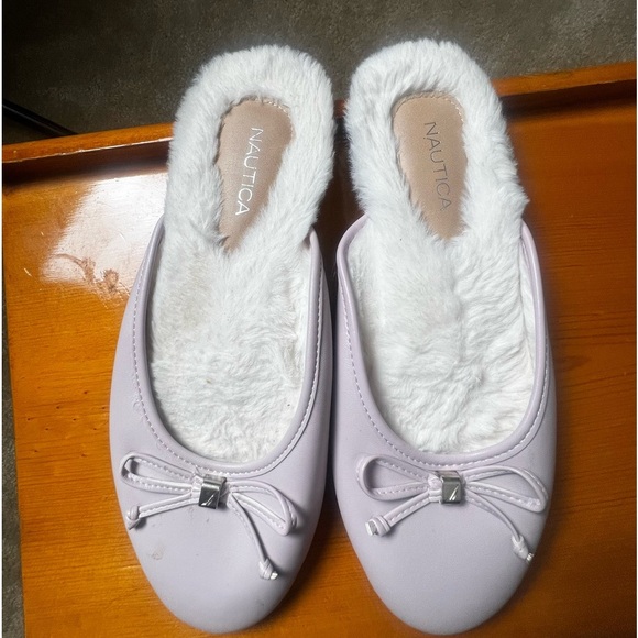 Nautica Purple & Fur Slippers - Picture 2 of 8